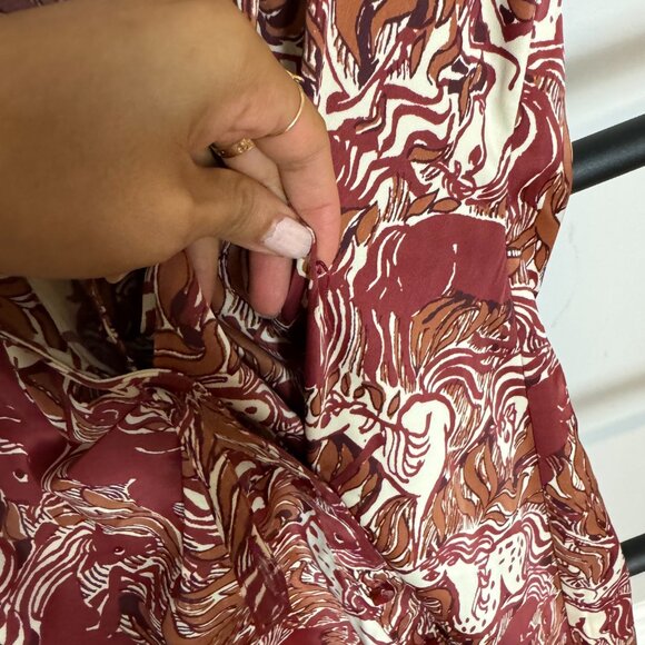 Urban Outfitters Deja Sleeveless Button-Front Wrap Dress Size Small - Picture 8 of 9